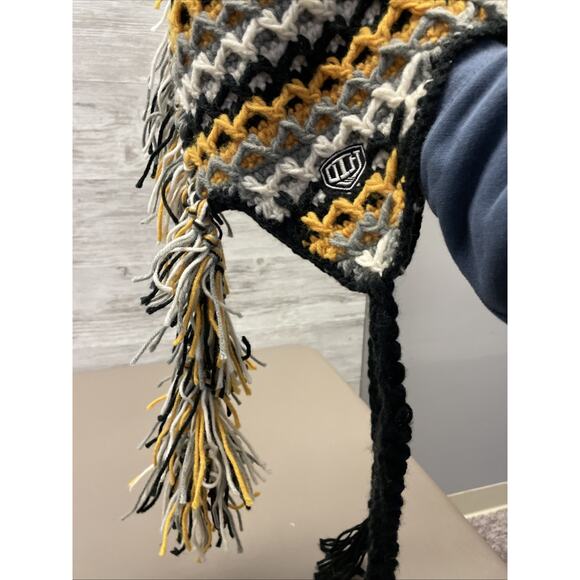 OTH Boston Bruins NHL Old Time Hockey Team Crochet Mohawk Knit Winter Hat - Picture 10 of 10